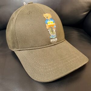 UNISEX POLO RALPH LAUREN CLASSIC TWILL GREEN BEAR SPORT CAP